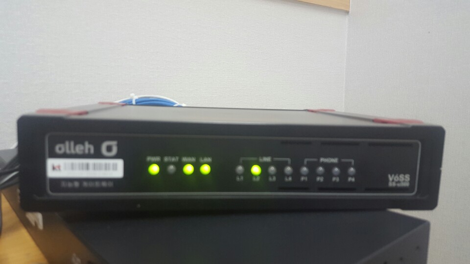 라우터 연결 및 허브 연결